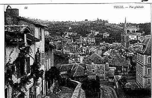 Ville de TULLE Carte postale ancienne