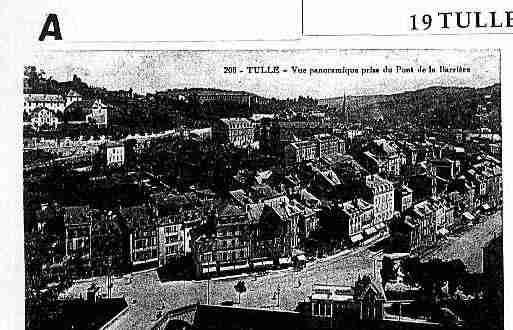 Ville de TULLE Carte postale ancienne