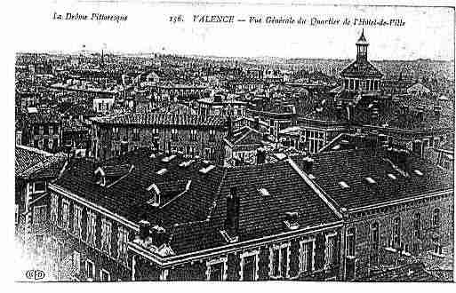 Ville de VALENCE Carte postale ancienne