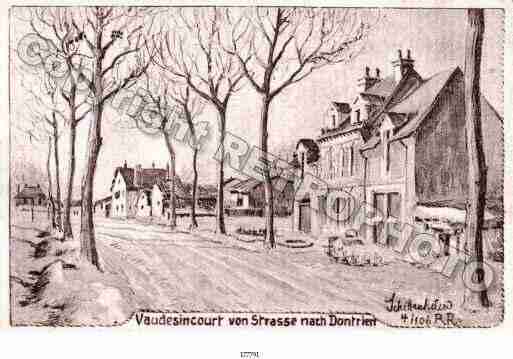 Ville de VAUDESINCOURT Carte postale ancienne