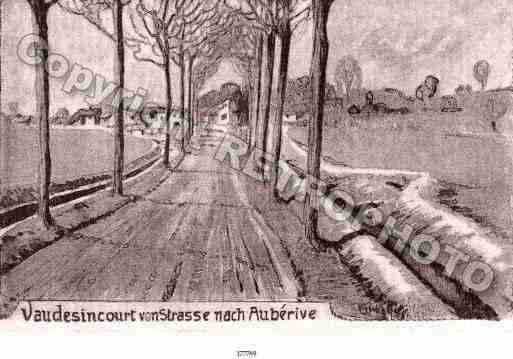 Ville de VAUDESINCOURT Carte postale ancienne