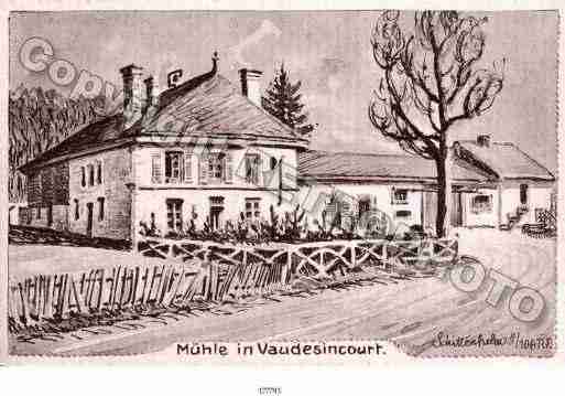 Ville de VAUDESINCOURT Carte postale ancienne