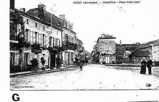 Ville de VERGT Carte postale ancienne