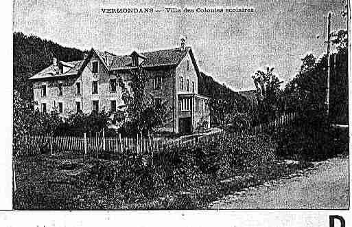 Ville de VERMONDANS Carte postale ancienne