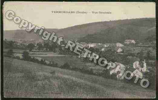 Ville de VERMONDANS Carte postale ancienne