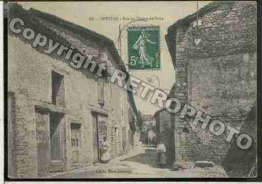 Ville de VERTEUILSURCHARENTE Carte postale ancienne