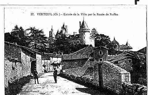 Ville de VERTEUILSURCHARENTE Carte postale ancienne