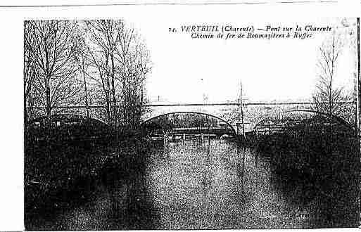 Ville de VERTEUILSURCHARENTE Carte postale ancienne