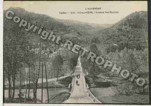 Ville de VICSURCERE Carte postale ancienne