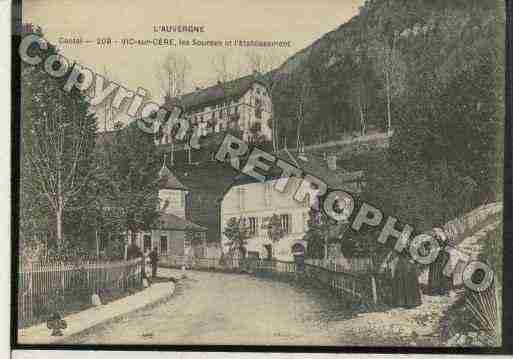 Ville de VICSURCERE Carte postale ancienne