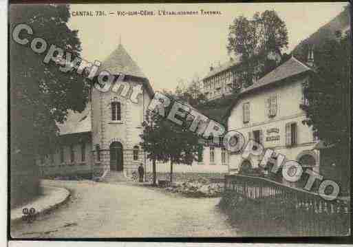 Ville de VICSURCERE Carte postale ancienne