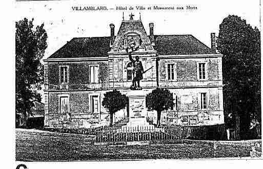 Ville de VILLAMBLARD Carte postale ancienne