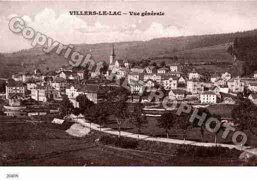 Ville de VILLERSLELAC Carte postale ancienne Ville de VILLERSLELAC Carte postale ancienne