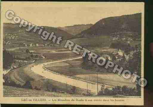 Ville de VILLERSLELAC Carte postale ancienne