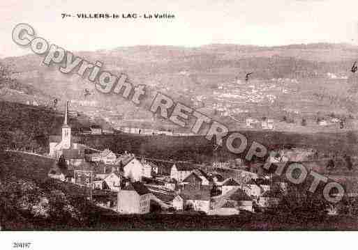 Ville de VILLERSLELAC Carte postale ancienne