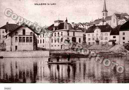 Ville de VILLERSLELAC Carte postale ancienne