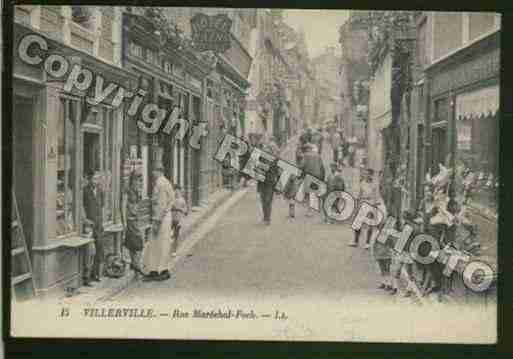 Ville de VILLERVILLE Carte postale ancienne