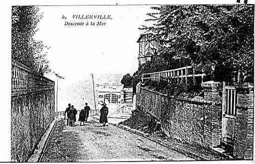 Ville de VILLERVILLE Carte postale ancienne