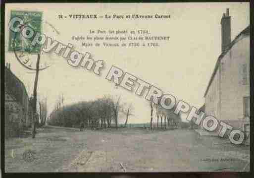 Ville de VITTEAUX Carte postale ancienne