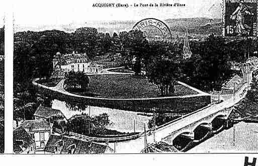 Ville de ACQUIGNY Carte postale ancienne