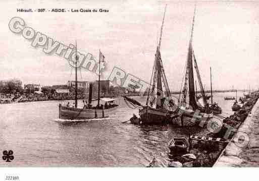 Ville de AGDE Carte postale ancienne