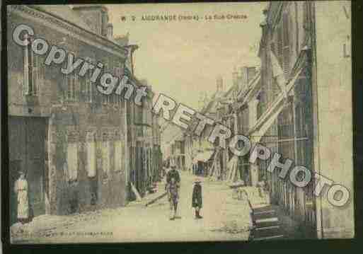 Ville de AIGURANDE Carte postale ancienne