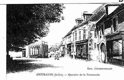 Ville de AIGURANDE Carte postale ancienne