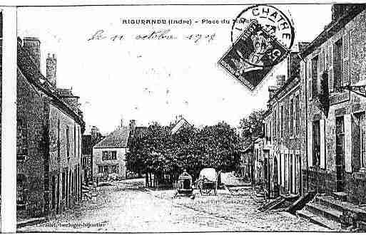 Ville de AIGURANDE Carte postale ancienne