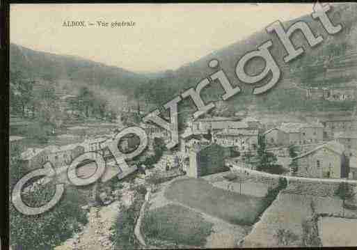 Ville de ALBON Carte postale ancienne