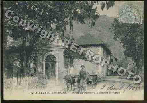 Ville de ALLEVARD Carte postale ancienne