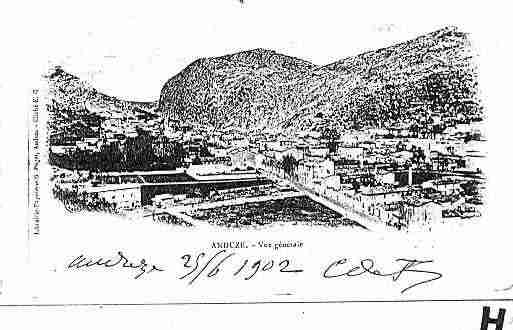 Ville de ANDUZE Carte postale ancienne