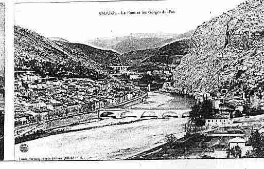 Ville de ANDUZE Carte postale ancienne