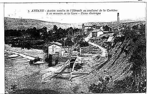 Ville de ANIANE Carte postale ancienne