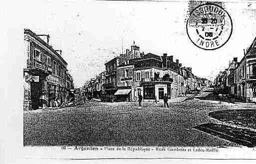 Ville de ARGENTONSURCREUSE Carte postale ancienne