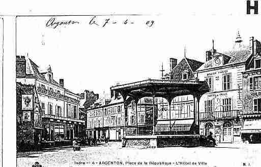Ville de ARGENTONSURCREUSE Carte postale ancienne