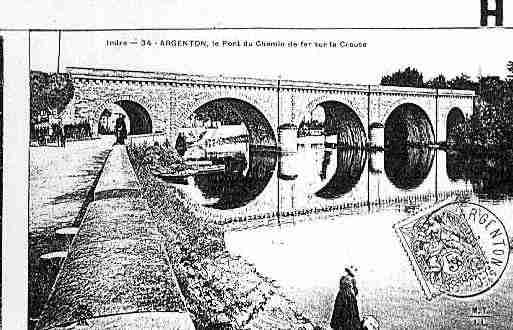 Ville de ARGENTONSURCREUSE Carte postale ancienne
