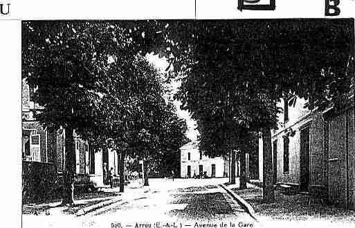 Ville de ARROU Carte postale ancienne