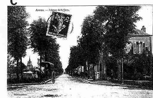 Ville de ARROU Carte postale ancienne