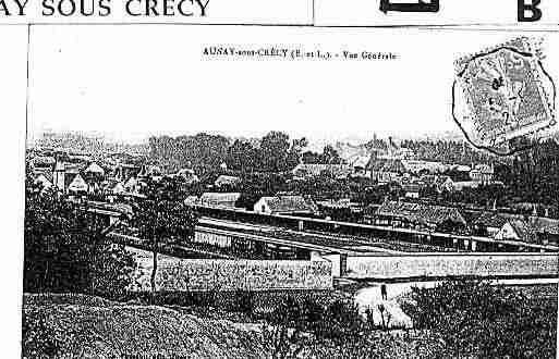 Ville de AUNAYSOUSCRECY Carte postale ancienne