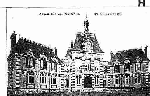 Ville de AUNEAU Carte postale ancienne