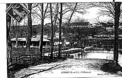 Ville de AUNEAU Carte postale ancienne