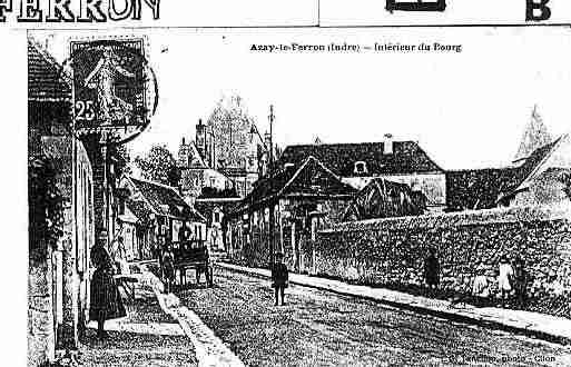 Ville de AZAYLEFERRON Carte postale ancienne