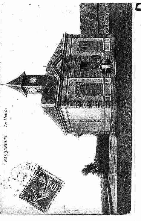 Ville de BACQUEPUIS Carte postale ancienne