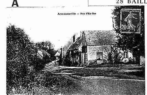 Ville de BAILLEAUARMENONVILLE Carte postale ancienne