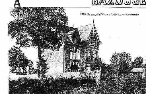 Ville de BAZOUGESLAPEROUSE Carte postale ancienne