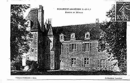 Ville de BEAUMONTENVERON Carte postale ancienne