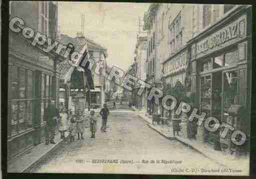 Ville de BEAUREPAIRE Carte postale ancienne