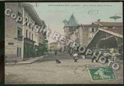 Ville de BEAUREPAIRE Carte postale ancienne