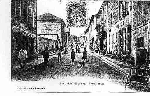 Ville de BEAUREPAIRE Carte postale ancienne