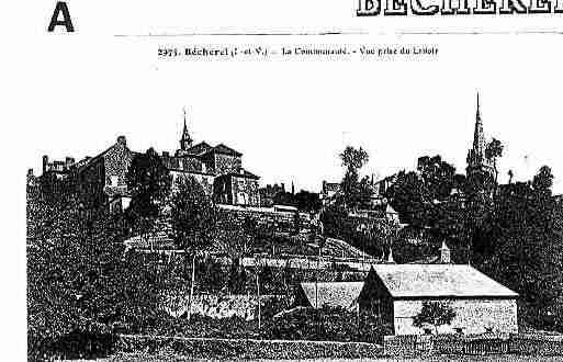 Ville de BECHEREL Carte postale ancienne